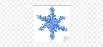 Papier Peint Flocon De Neige Bleu Isolé Macro • Pixers® - Tree