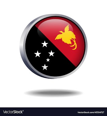 papua new guinea flag button