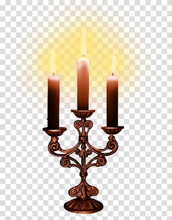 Paracas Candelabra Lighting Candlestick, Copper candlestick transparent background PNG clipart