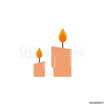 paraffin candle halloween icon