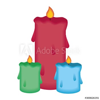 paraffin candles fire icons