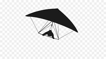 Paragliding Silhouette Clip art - Paragliding Silhouette 