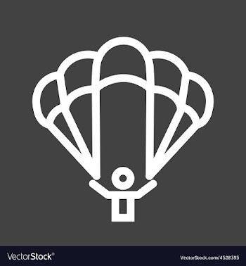 Paragliding vector image