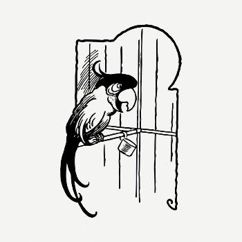 Parakeet cartoon drawing, vintage illustration | Free PSD - rawpixel