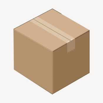 Parcel box clipart, object illustration | Free PSD - rawpixel