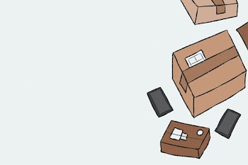 Parcel delivery doodle vector online shopping… | Free stock illustration | High Resolution graphic