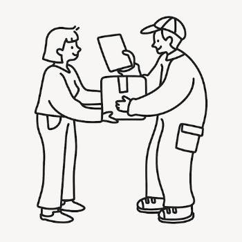 Parcel delivery service clipart, online | Free Vector Illustration - rawpixel
