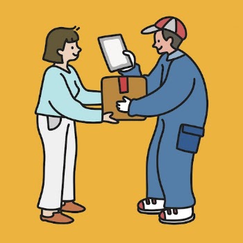Parcel delivery service clipart, online | Free Vector Illustration - rawpixel