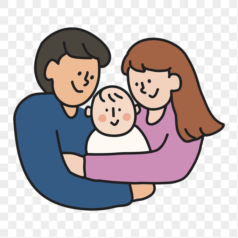 Parents and baby png sticker, | Free PNG Illustration - rawpixel