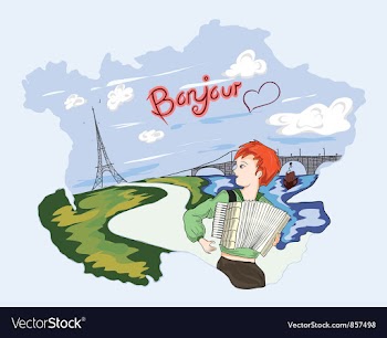 Paris doodles vector image