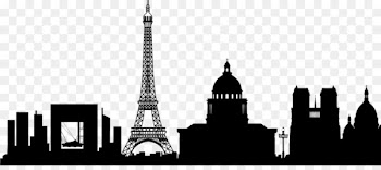 Paris Silhouette Skyline Wall decal - Paris PNG Photos 