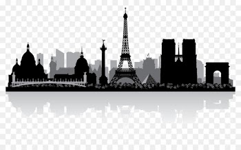 Paris Skyline Silhouette Royalty-free - cityscape 