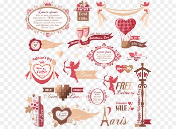 Paris Valentine's Day Wedding - Wedding label 