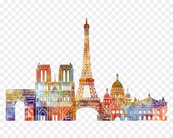 Paris Watercolor painting - Watercolor painting in Paris 