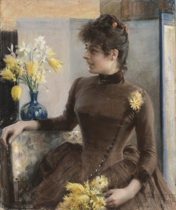 Parisienne, 1885, by Albert Edelfelt | Free Photo - rawpixel