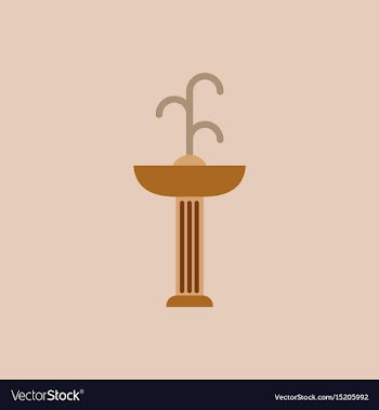 Park fountain vector image