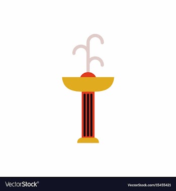 Park fountain vector image
