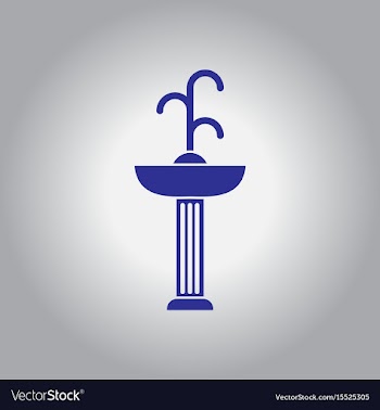 Park fountain vector image