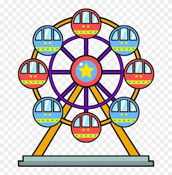 Park Free To Use Clipart - نقاشی چرخ و فلک