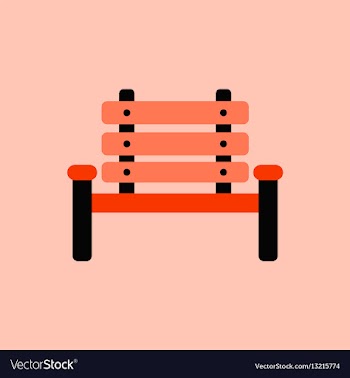 Park seat vector image