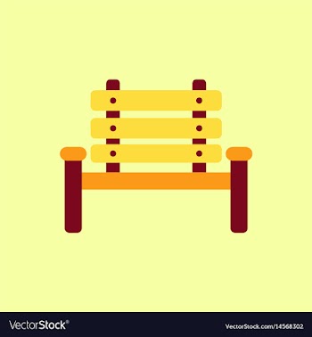 Park seat vector image