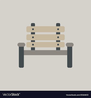 Park seat vector image