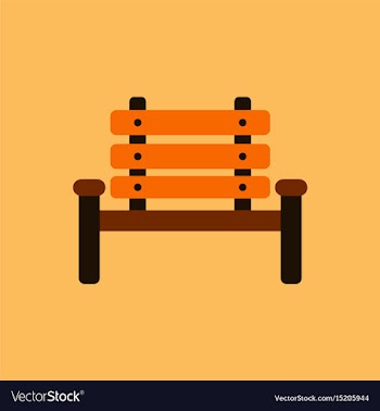 Park seat vector image