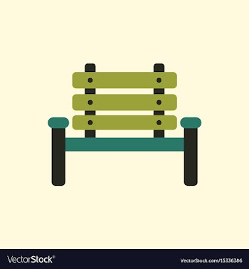 Park seat vector image
