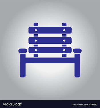 Park seat vector image