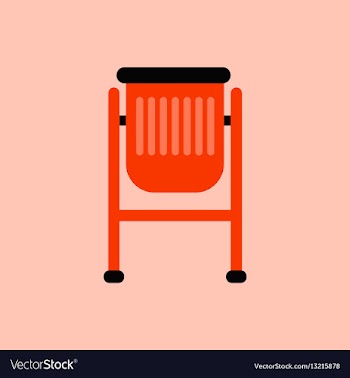 Park trash urn vector image