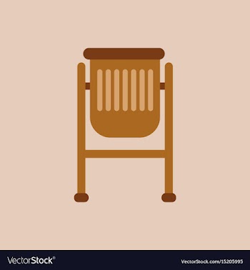 Park trash urn vector image
