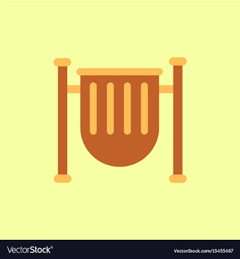 Park trash urn vector image