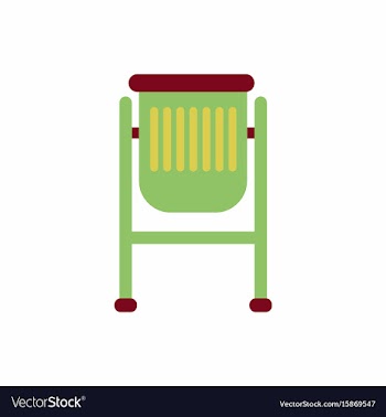 Park trash urn vector image