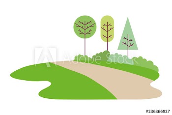 park trees nature road landscape