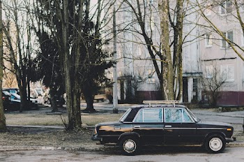 Parked Black Sedan 