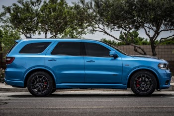 Parked Blue Suv