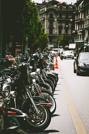 Parked Cruiser Motorcycle