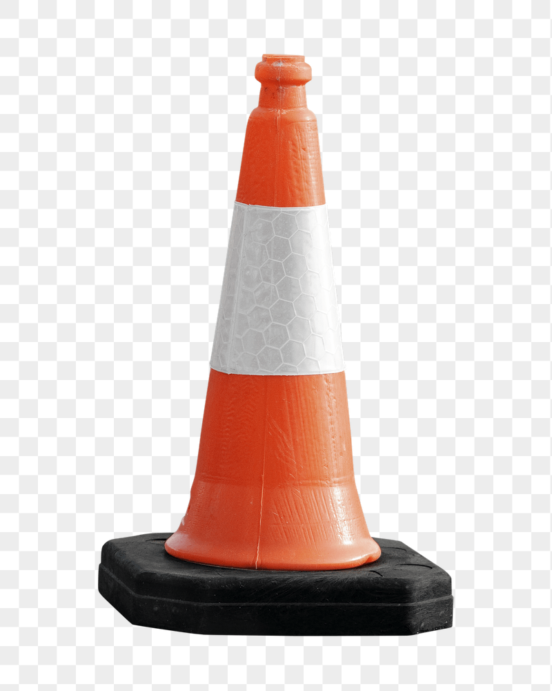 Parking lot cone png sticker, | Free PNG - rawpixel