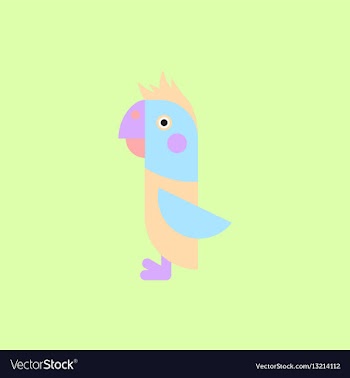 Parrot cockatoo parrot bird vector image