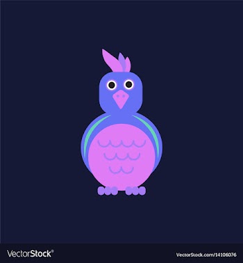 Parrot cockatoo parrot bird vector image