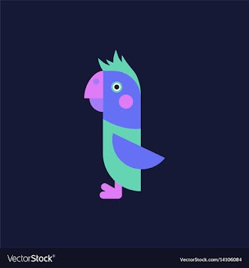 Parrot cockatoo parrot bird vector image