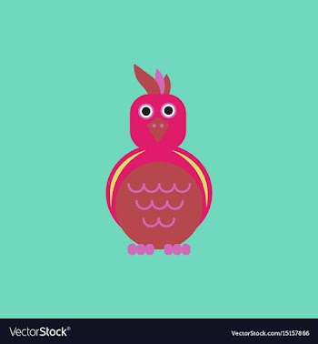 Parrot cockatoo parrot bird vector image