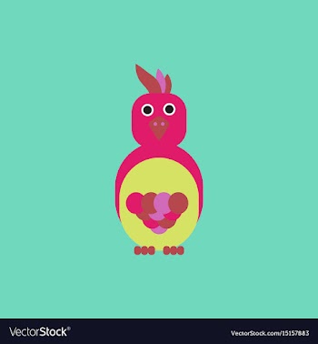 Parrot cockatoo parrot bird vector image