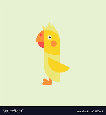 Parrot cockatoo parrot bird vector image