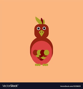 Parrot cockatoo parrot bird vector image
