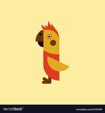 Parrot cockatoo parrot bird vector image