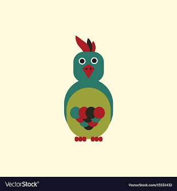 Parrot cockatoo parrot bird vector image