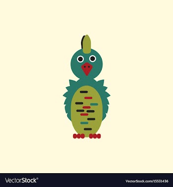 Parrot cockatoo parrot bird vector image