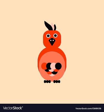 Parrot cockatoo parrot bird vector image
