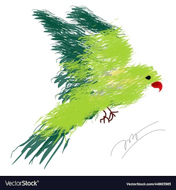 parrot color painted
